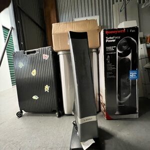 Lasko Tower Fan with Black and Gray Design